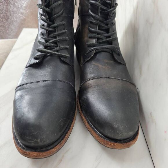 Freebird Men's Ace Distressed Brown Leather Combat Lace Up Boot Size 13 - Picture 2 of 7